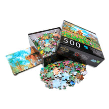 Load image into Gallery viewer, Springtime in Bremen Puzzle Jigsaw Puzzles 500 Pieces for Adults Windmill Scenic Parks Country Landscape Floor Puzzle Educational Fun Games or Toys for Elders Children Family and Friends