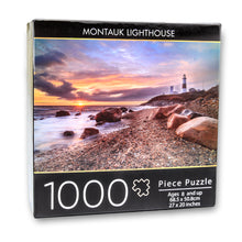 Load image into Gallery viewer, Montauk Lighthouse Puzzle Jigsaw Puzzles 1000 Pieces for Adults National Parks Scenic Landscape Beach Floor Puzzle Educational Fun Games or Toys for Elders Children Family and Friends