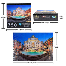 Load image into Gallery viewer, Trevi Fountain Puzzle Jigsaw Puzzles 750 Pieces for Adults High Definition Floor Puzzle Educational Fun Games or Toys for Elders Children Family and Friends